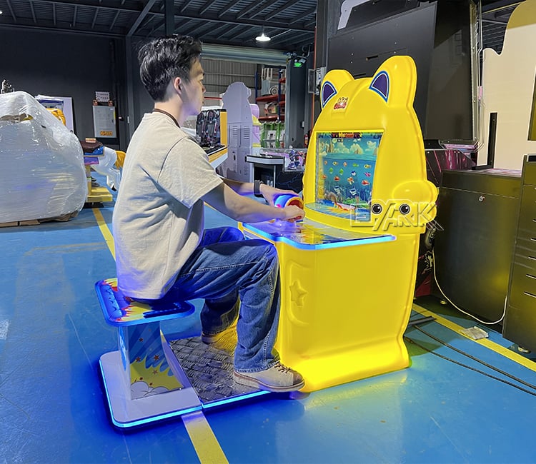 Coin Operated Fish Simulator Video Games Children Fishing Game Machine supplier