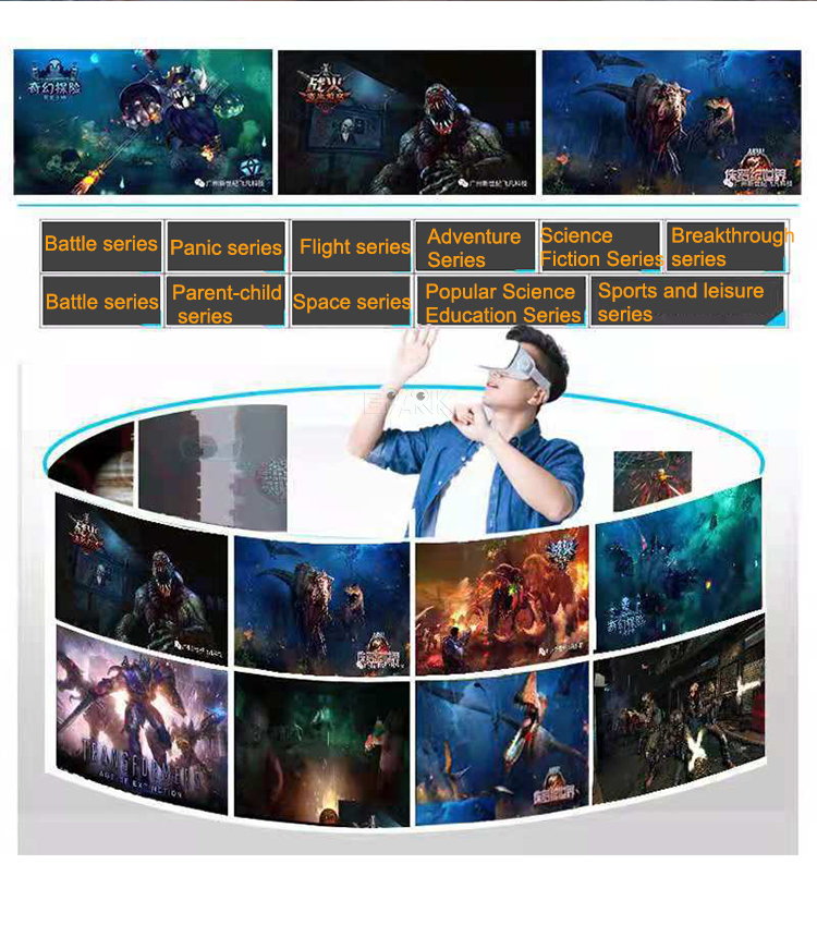 Team Multi players 9D Virtual Reality Gun Shooting Game Machine VR Space VR Standing Motion Simulator Equipment supplier