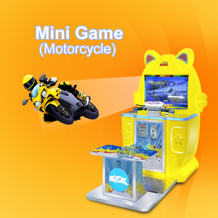 Mini Game Arcade Coin Operated Arcade Kids Motor Game Simulator Motorcycle Game Machine manufacture