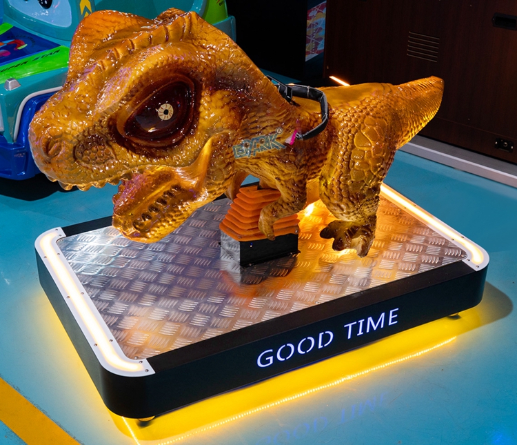 Amusement Amusement Park Rides Coin Operated Moving Dinosaur Ride With MP5Rides Coin Operated Moving Dinosaur Ride High Ultra strong transparency quality Dino kiddie rides details