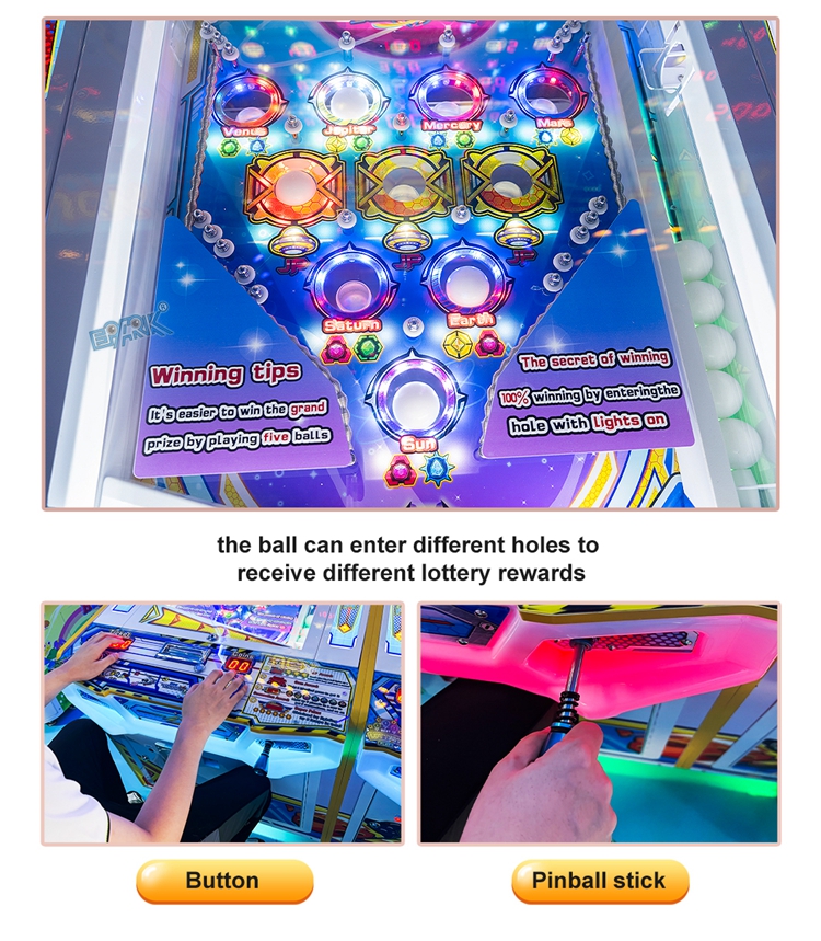 Coin Operated Game Machine Prize Lottery Redemption Game Machine factory