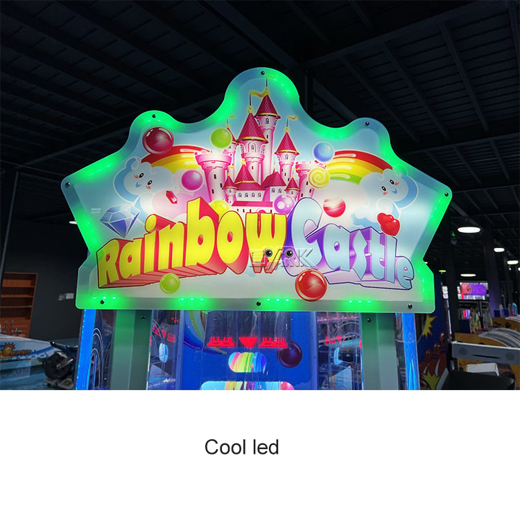 Coin Operated Rainbow Castle Ticket Prize Arcade Redemption Lottery Game Machine supplier