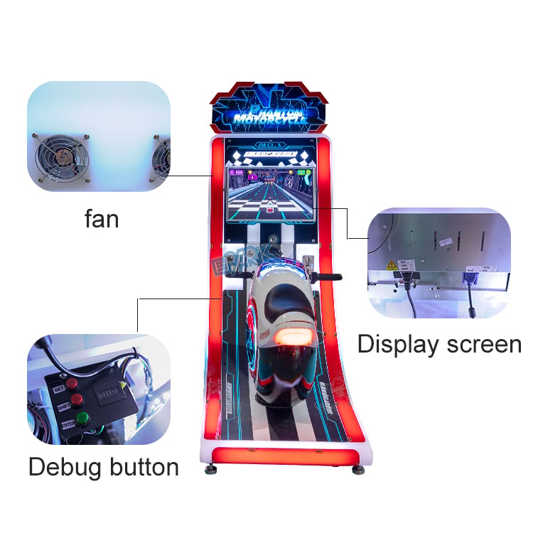 Motorcycle Driving Simulator Arcade Motor Racing Car Game Machine For Game Center supplier