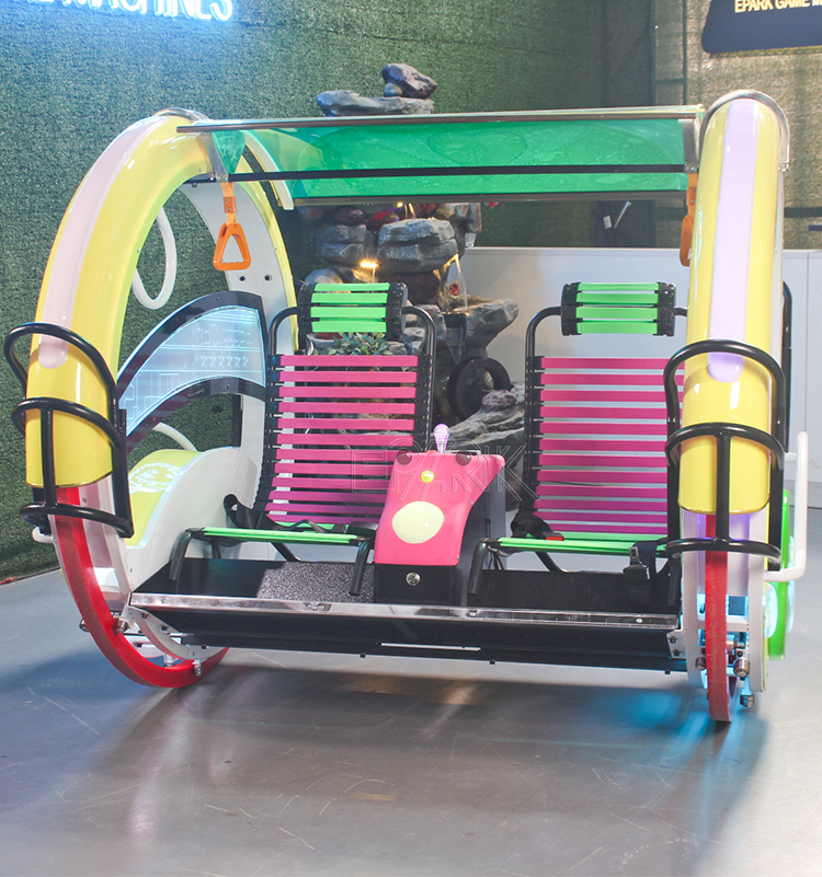 Children Adults Amusement Le Bar Swing Car Led Happy Car Moonwalk 180 Rolling Car For Sale supplier