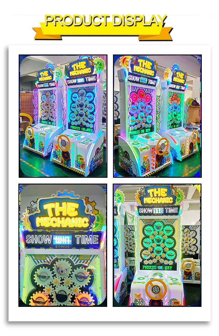 Coin Operated Arcade Game Entertainment Kids Prize Ticket Redemption Vending Machine manufacture
