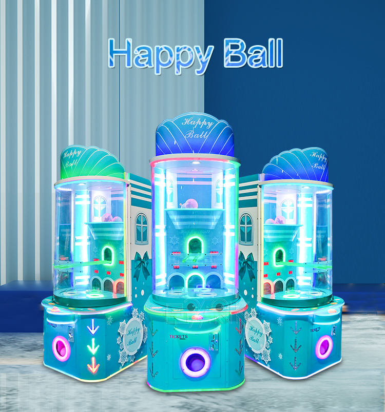 Amusement Park Coin Pusher Coin Operated Game Machine Happy Ball Capsule Gashapon Vending Machine details