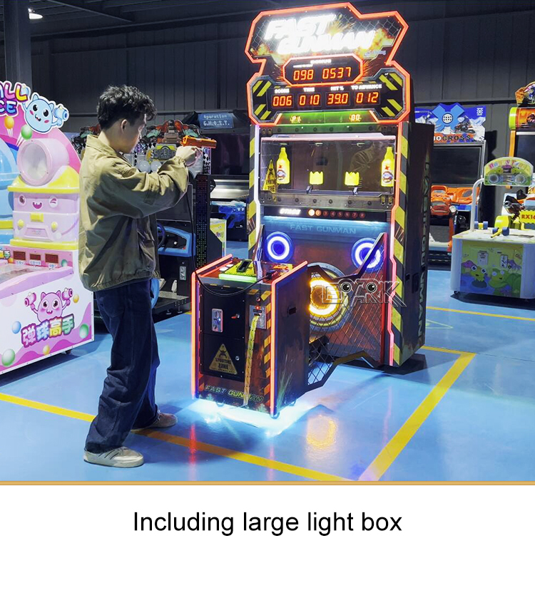Fast Gunman Shooting Arcade Game Indoor Amusement Coin Operated Shoot Gun Shooting Games Machine for Kids manufacture