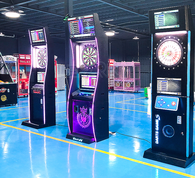 Luxury Dart Game Machine Indoor Sports Coin Operated Electric Darts Machine factory