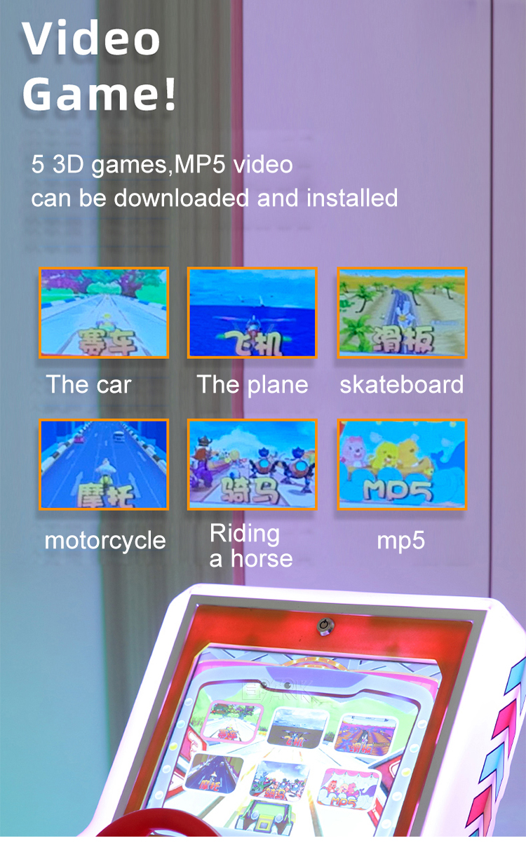 Coin Operated 3d Kiddie Ride Game Simulator Arcade Kids Motor Video Racing Game Machine For Children manufacture