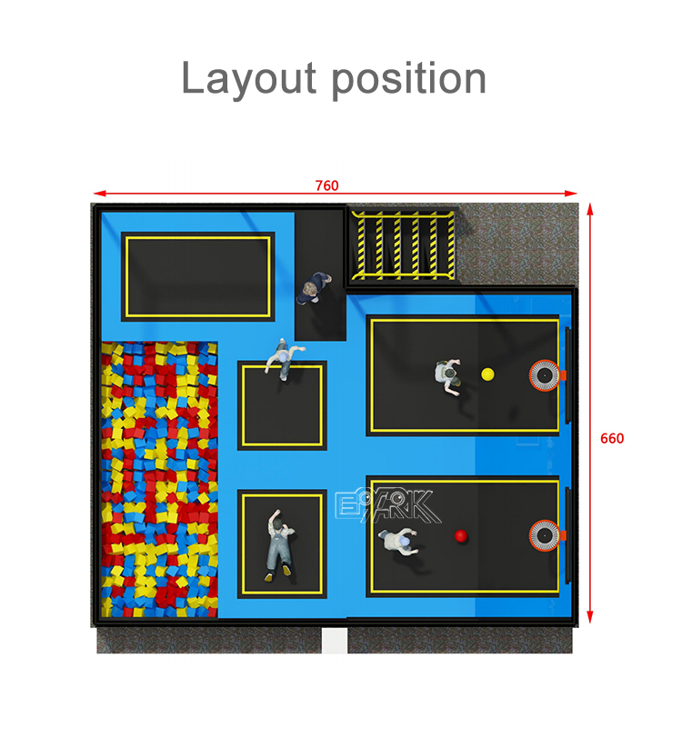 China Manufacturer Custom Children Commercial Playground Indoor Adult Adventure Pak Trampoline Park details