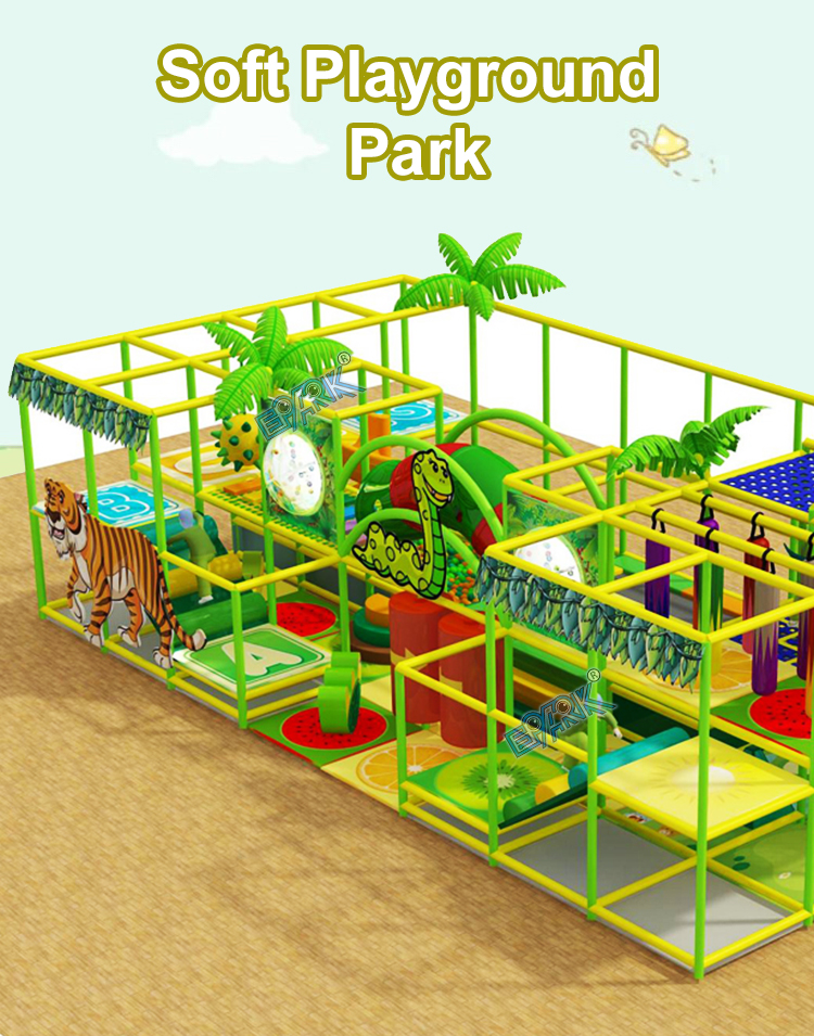 Softplay Playground 6x2x2.4, Indoor Softplay Naughty Castle factory