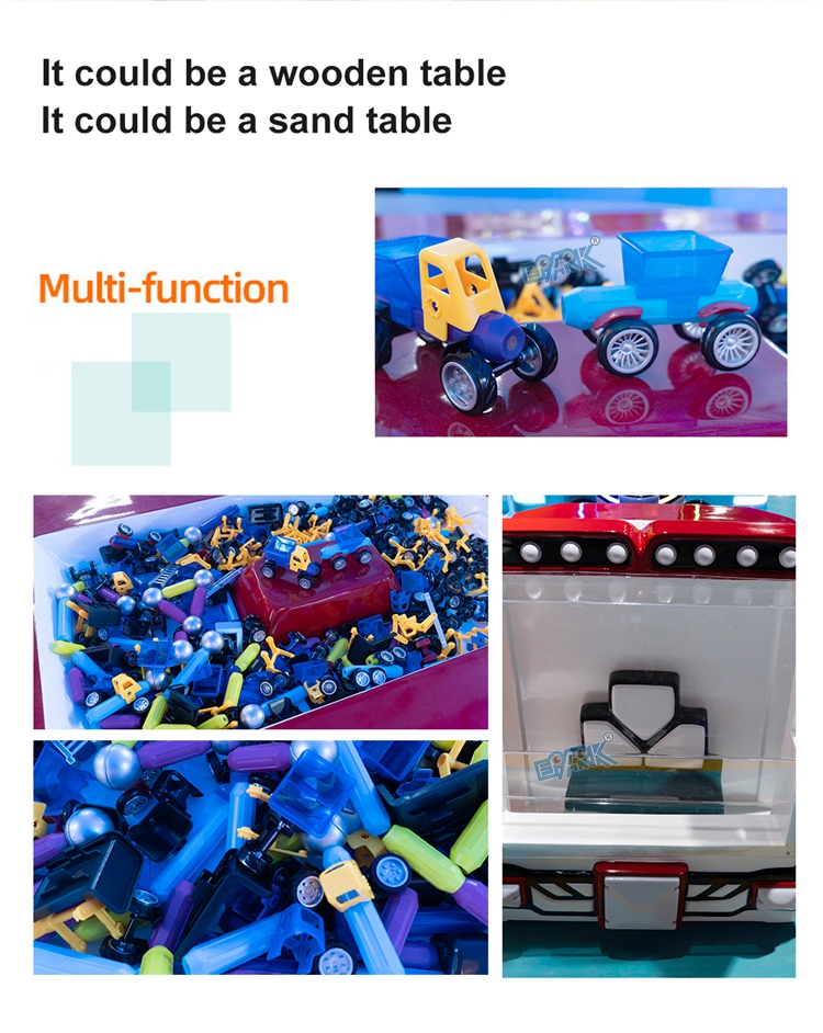 Fiberglass Building Block Table Learning Educational Toys For Kids Play factory