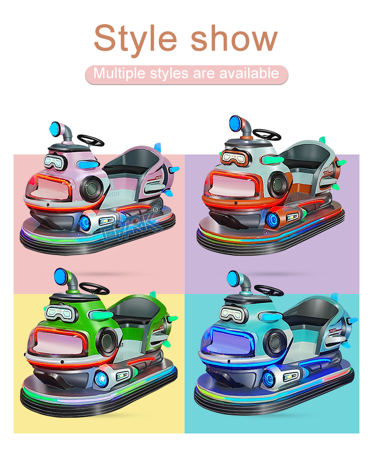 Outdoor Playground Electronic Battery Car Amusement Park Kids Car Game For Sale factory