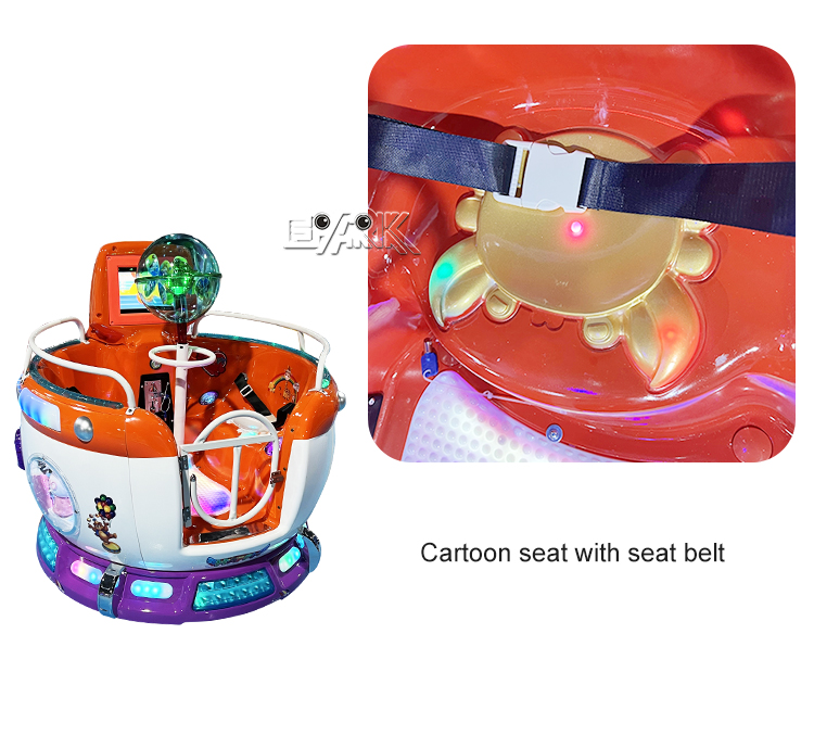 Electric Indoor Playground Kids Swing Rides Machine Coin Operated Rotating Kiddie Rides Game Machine factory