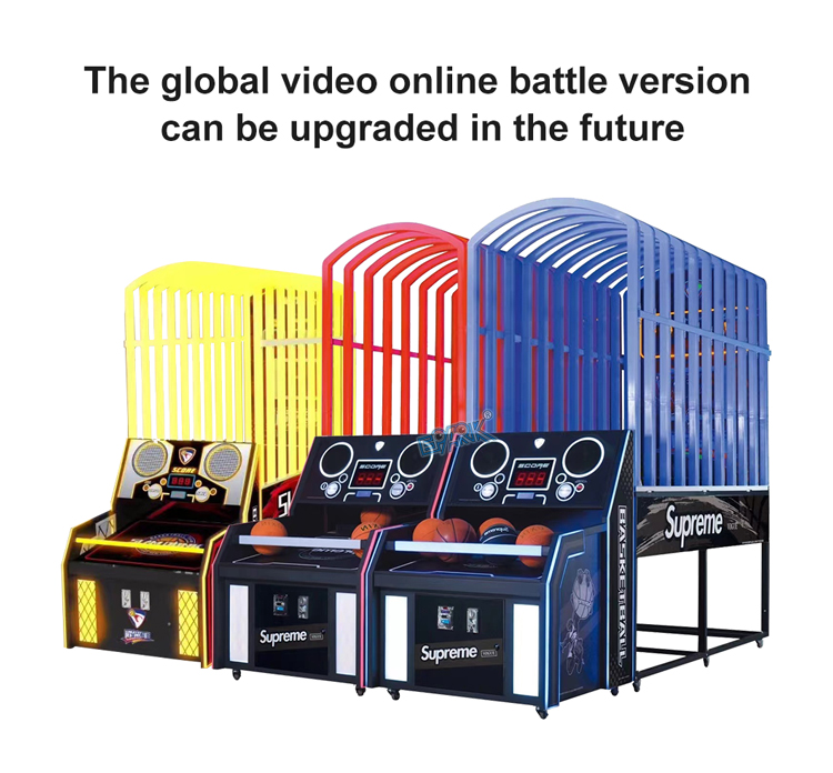Coin Operated Flashing Basketball Hoops Shooting Game Machine Indoor Arcade Street Basketball Machine Arcade Games supplier