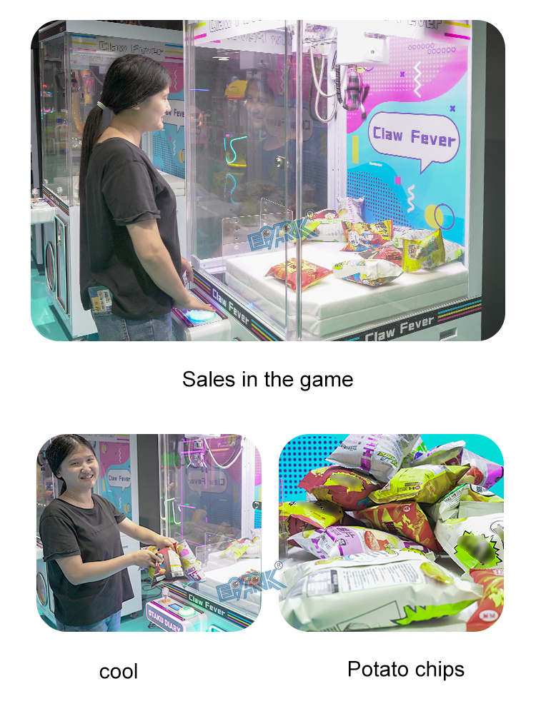 Coin Operated Claw Crane Machine New Snack Claw Crane Machine For Game Center factory