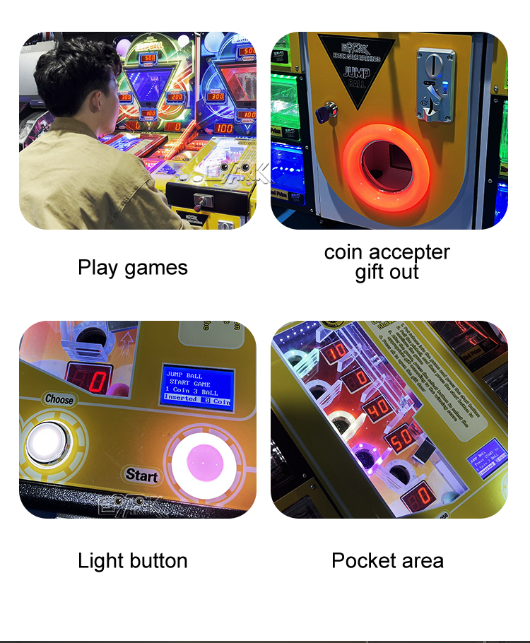 Coin Operated Toy Gift Jump Ball Pinball Game Ball Shooting Arcade Game Machine For Sale details