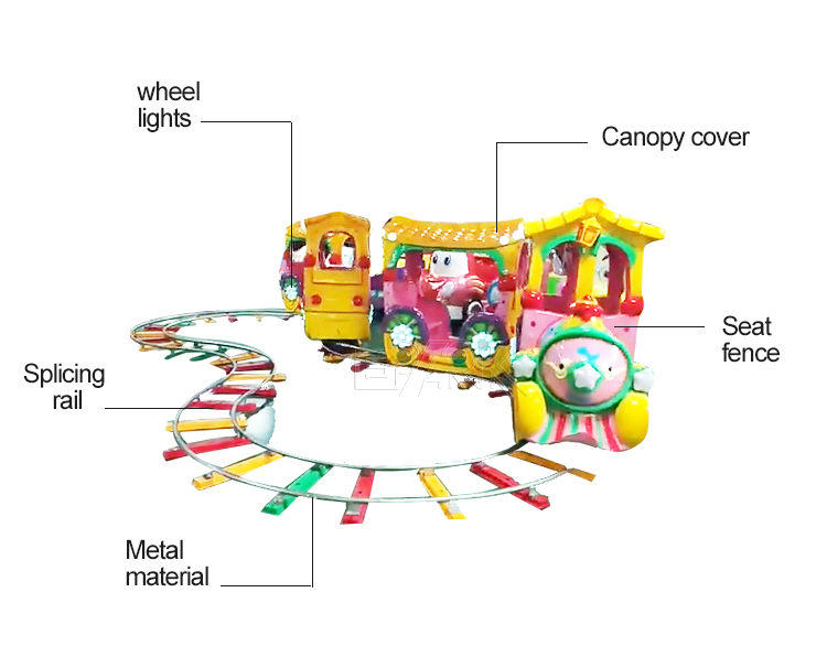 Ce Certificate High Quality Fiberglass Outdoor Electric Trains Set manufacture
