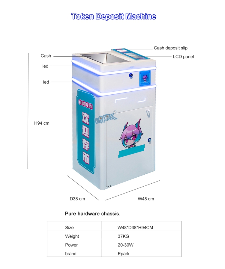 Auto Mini Small Cash Bill Exchange To Coin Token Deposit Exchange Machine manufacture
