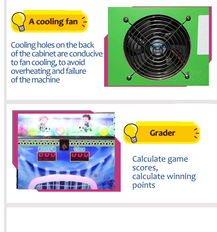 Happy Soccer Game Kids Coin Operated Football Shooting Prize games Machines details