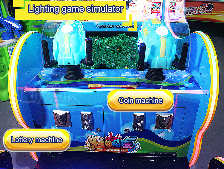 Coin Operated Monster Adventure Shooting Game Water Shooting Ticket Redemption Game Machine supplier