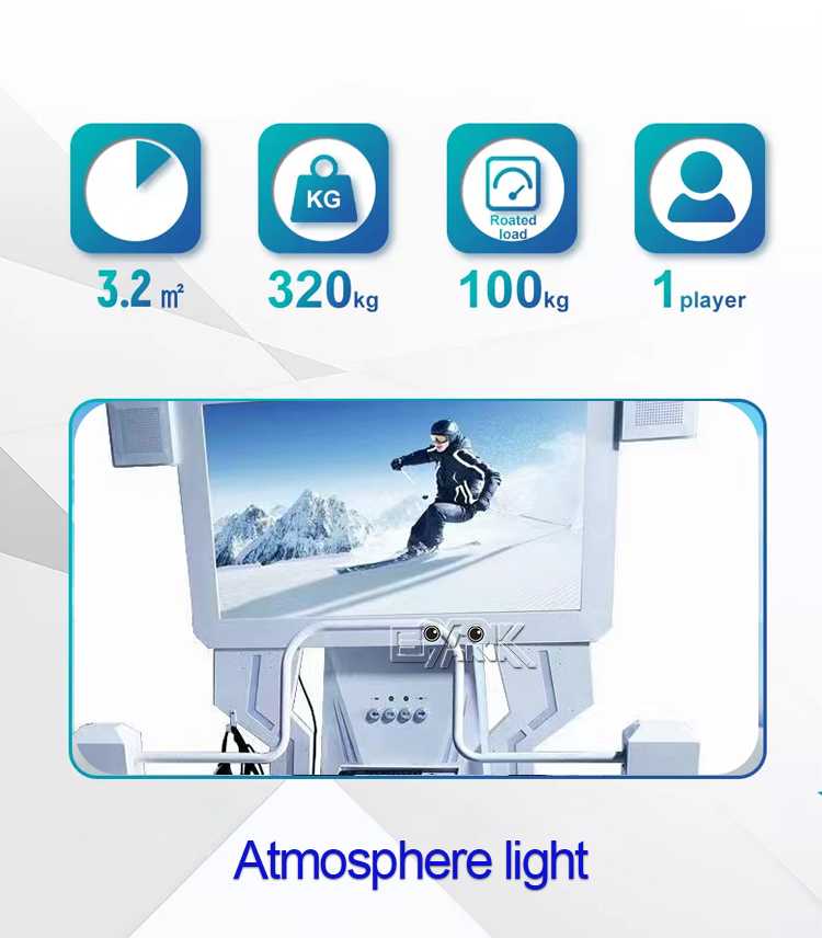 Amusement Park Products 9d Vr Simulator Machine For Vr Ski Simulator details