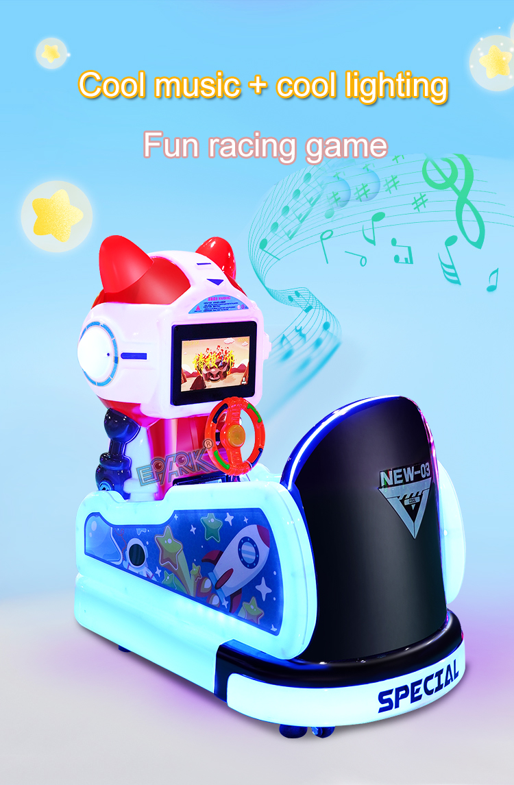 Coin Operated Plastic Kids Riding Arcades Game Machine Kiddie Ride Wholesale Arcade Games manufacture