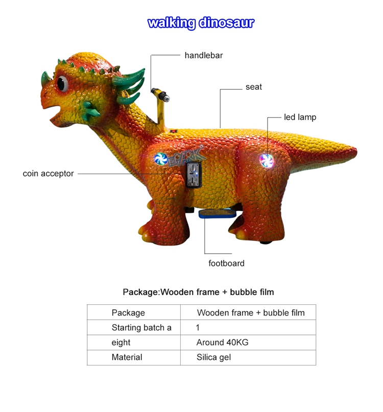 Cool Design Simulation Dinosaur Ride On Pedal Go Kart Car For Children manufacture