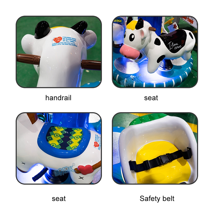 Indoor Amusement Outdoor Equipment Coin Operated Game Machine Kiddie Ride Machines Kids Carousel Horse Ride factory