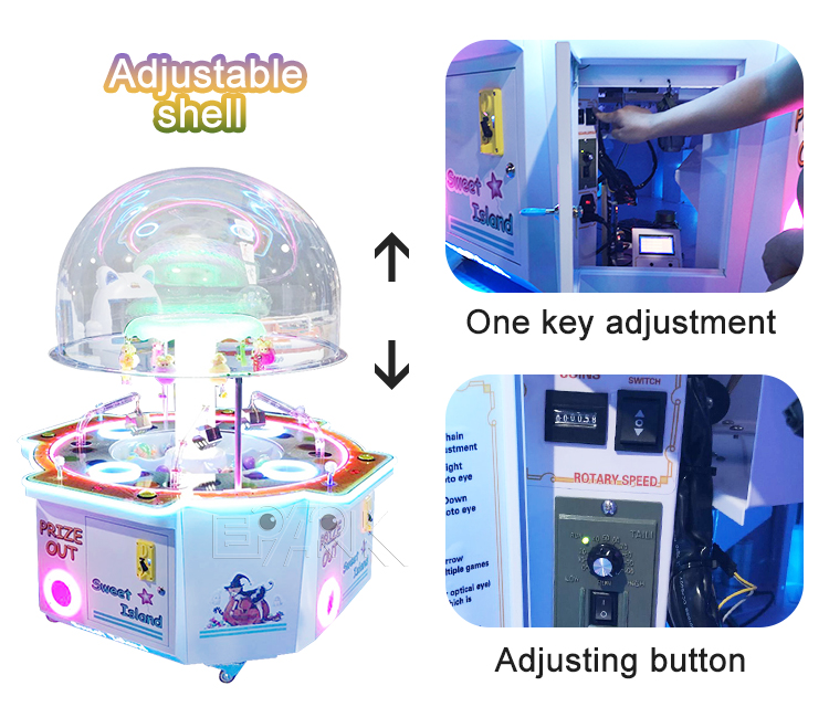 Coin Operated Amusements Kids Candy Vending Claw Crane Catch Candy Game Machine Claw Machine details