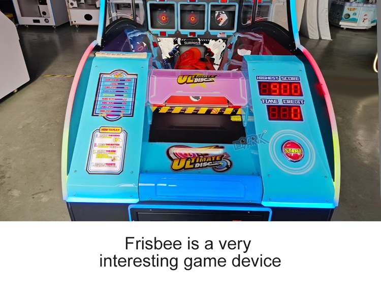 Arcade Coin Operated Machine Throw Flying Disk Kids Redemption Ticket Game Machine manufacture