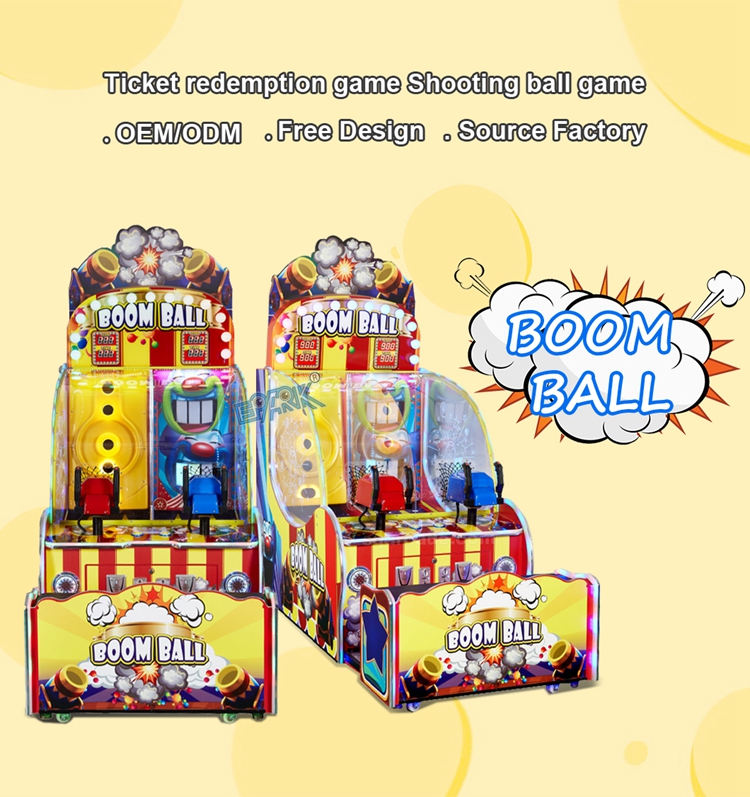 Arcade Game Machine Redemption Ticket Coin Operated Boom Ball Amusement Game Machine factory