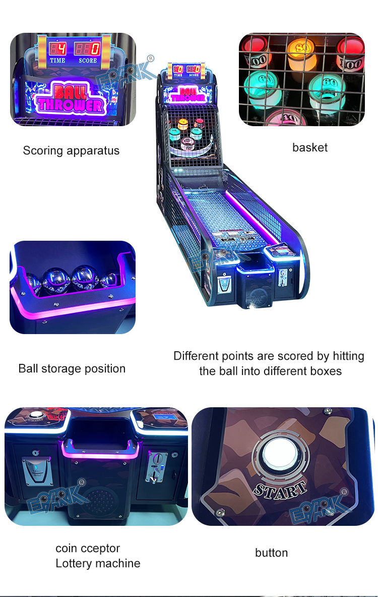 Coin Operated Game Machine Crazy Bowling Game Indoor Sport Redemption Tickets Arcade Games Machine supplier