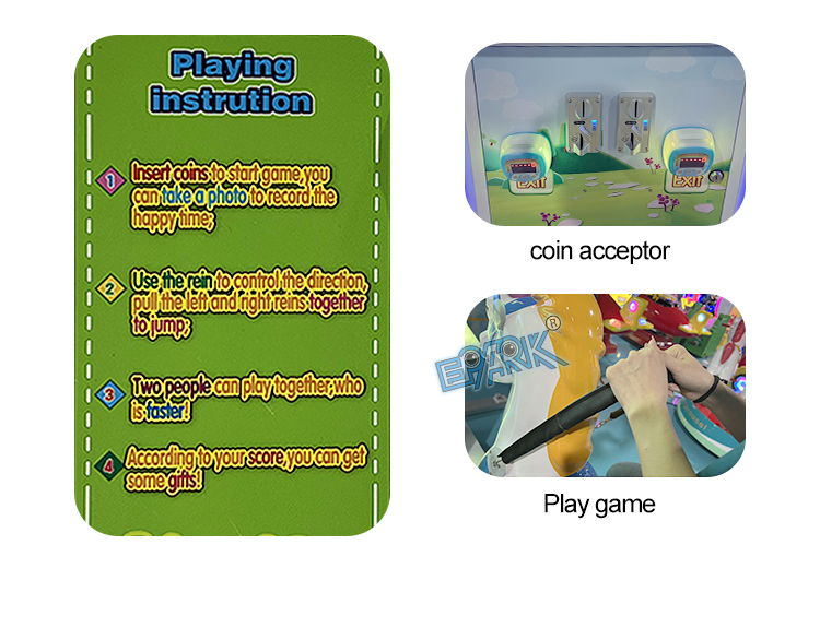 Factory Custom Amusement Park 2 Players Horse Racing Coin Operated Arcade Games Kiddie Rides details