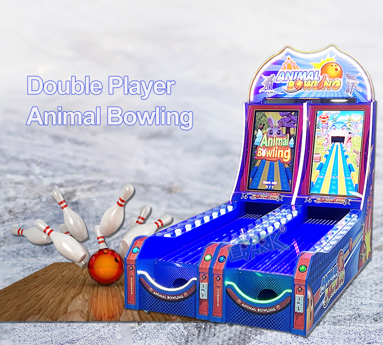 Double Players Bowling Electronic Arcade Video Simulator Games Bowling Ball Game Machine supplier
