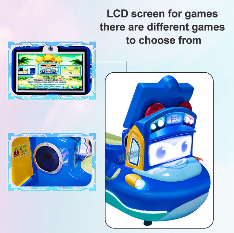 Shopping Mall Arcade Swaying Car Machine Indoor Amusement Park Games Equipment Coin Operated Swing Machine Kiddie Ride supplier