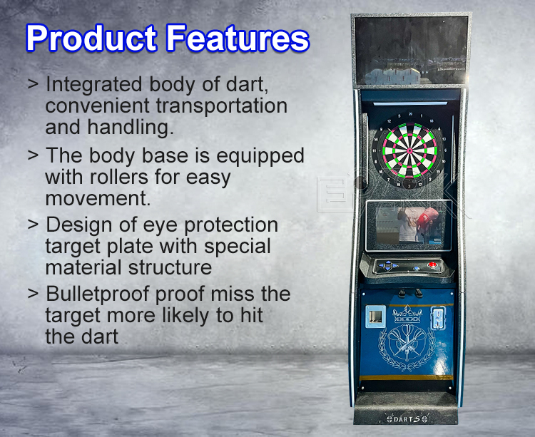 Luxury Dart Game Machine Indoor Sports Coin Operated Electric Darts Machine manufacture