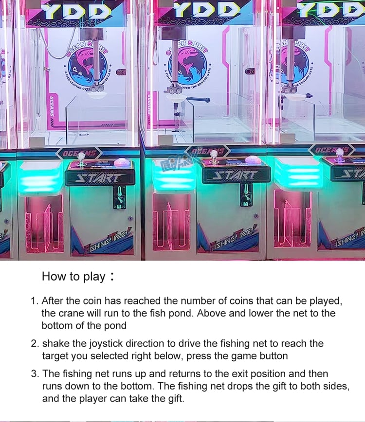 Coin Operated Australian Plush Claw Machine Arcade Crane Plush Toys Claw Machine factory