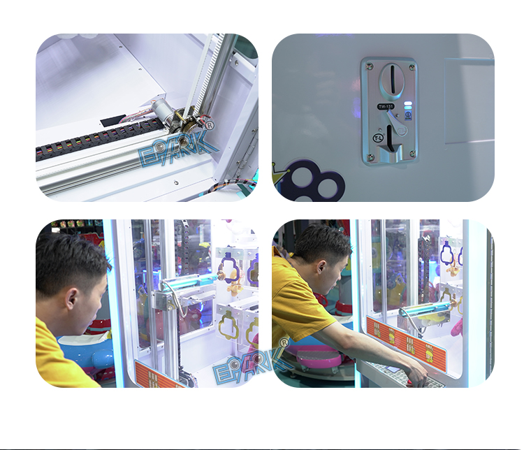 Coin Operated Pink Date Cut 2 Win Automatic Cut The Rope Prize Big Stuffed Toys Scissors Game Machine factory