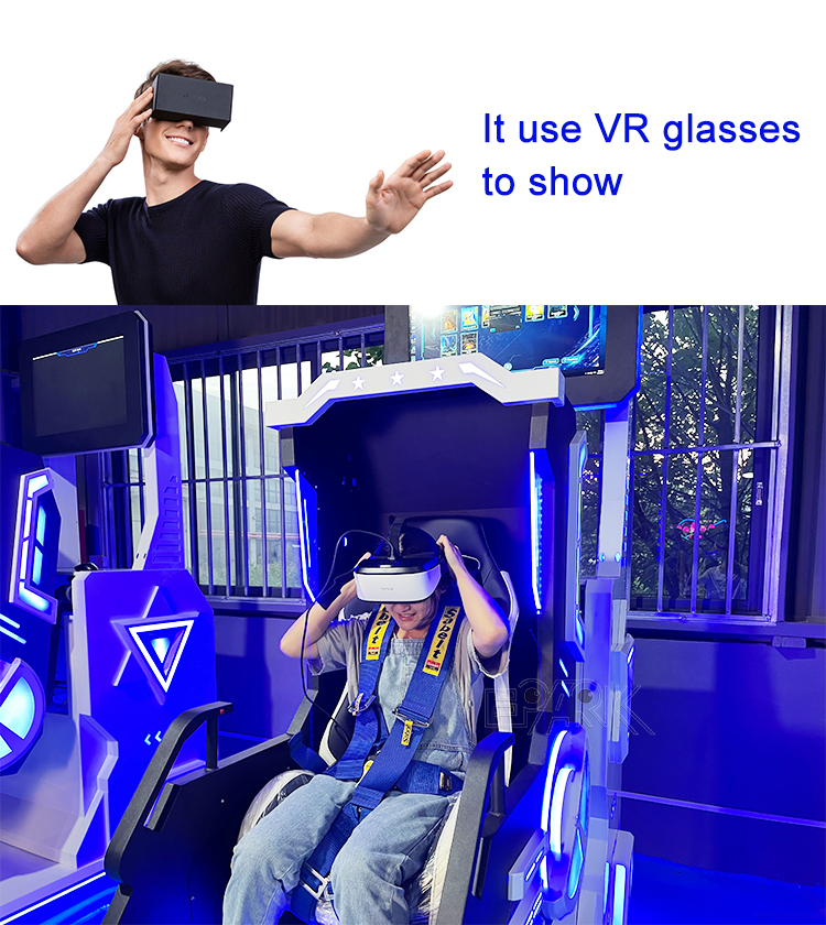 360 Degree 9D VR Motion Chair Virtual Reality 9D Cinema VR Flying Simulator For VR Zone factory