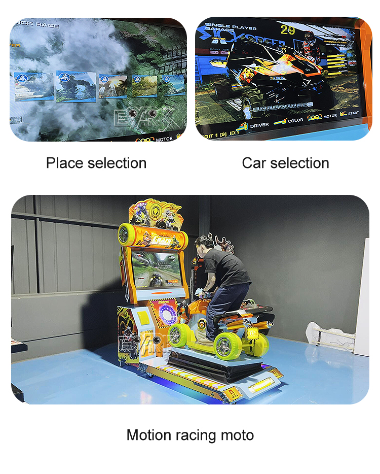 New design Simulator Arcade Crazy Four Wheel Car Racing Game Machine Video Driving Car Machine manufacture
