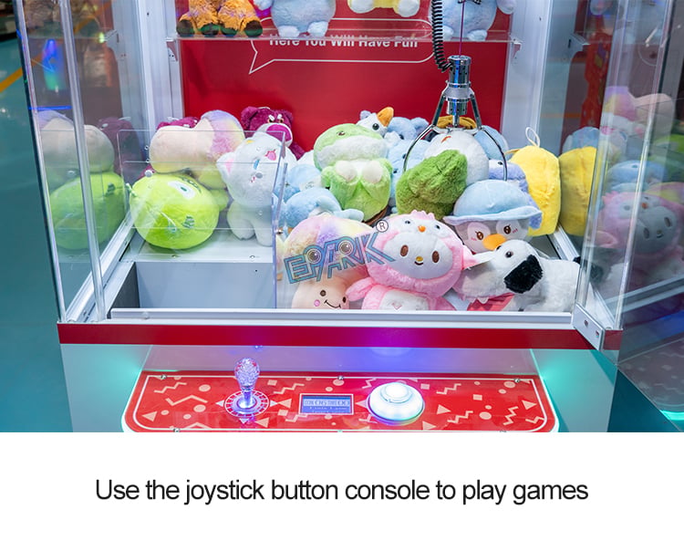 Coin Operated Pink Crane Catch Stuffed Toys Machine Toy Claw Crane Game Machine details