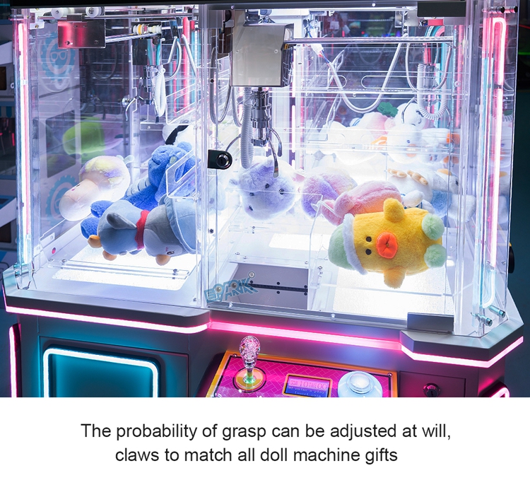 Factory Plush Doll Crane 4 Players Toy Machine Playground Game Center Coin Operated Arcade Crane Claw Machine For Sale details