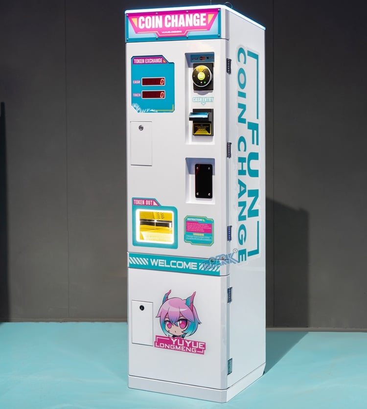 Coin Changer Machine Wholesale Automatic Bill Exchange Arcade Game Token Coin Change Machine manufacture