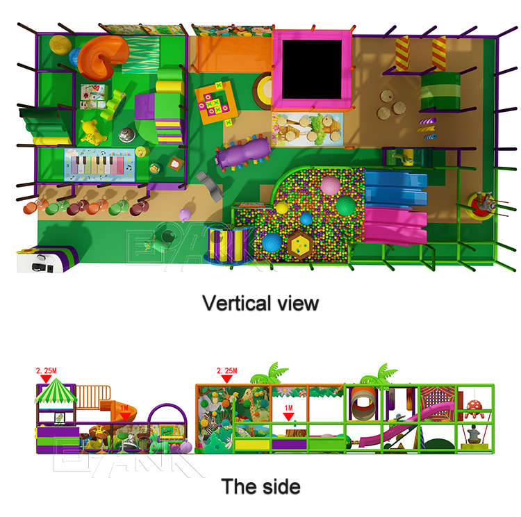 Soft Indoor Play Equipment Kid Large Indoor Kids Playground Equipment For Kids Manufacturer With Slide And Ball Pool manufacture