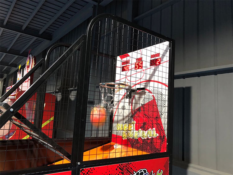 Indoor Sport Coin Operated Arcade Game Basketball Shooting Machine Basketball Machine details