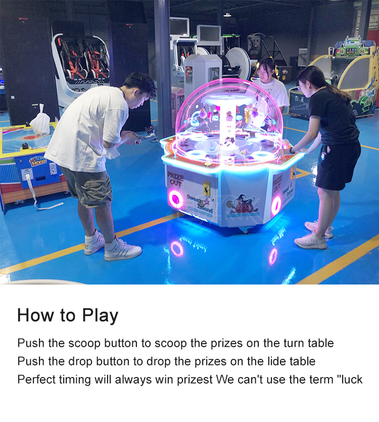 Coin Operated Amusements Kids Candy Vending Claw Crane Catch Candy Game Machine Claw Machine factory