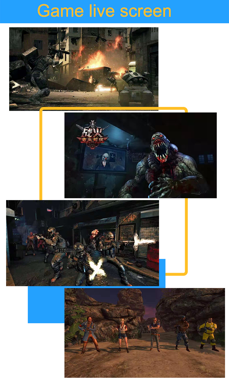 Team Multi players 9D Virtual Reality Gun Shooting Game Machine VR Space VR Standing Motion Simulator Equipment factory