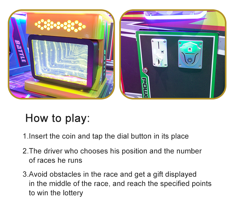 Wholesale Arcade Kids Coin Operated Machine Car Racing Kids Redemption Ticket Game 4p Speed Racing Car Game Machine supplier