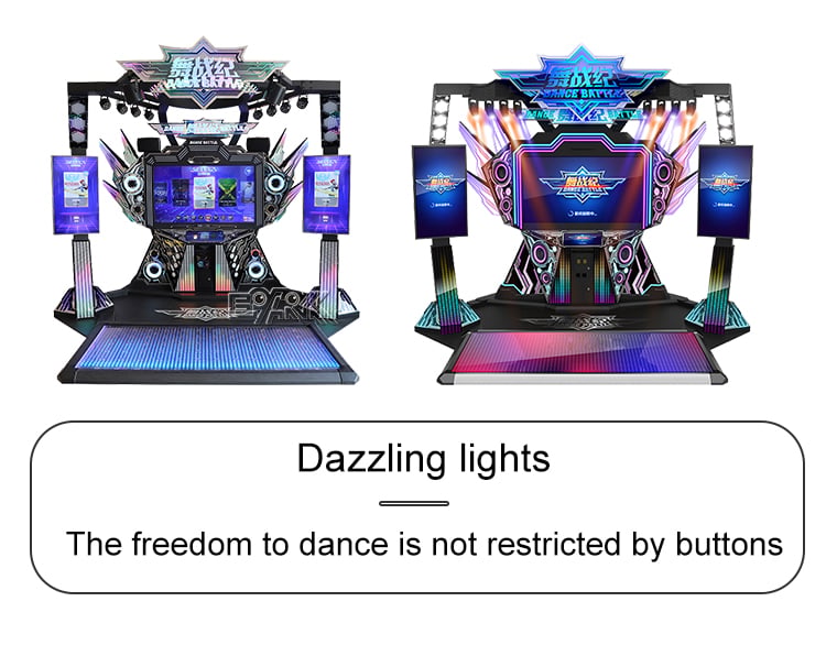 Hot Selling Dance Battle High Quality Professional Dancing Coin Operated Music Video Game Machine For Sale manufacture